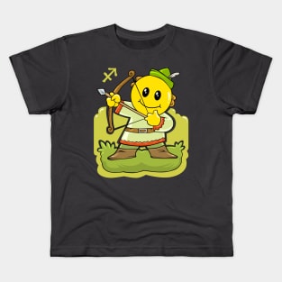 Smiley Sagittarius Kids T-Shirt